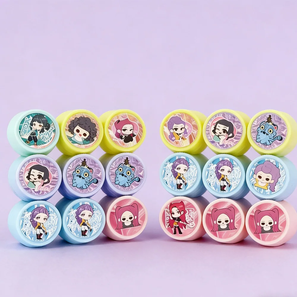 2026 Demon Hunter Stempels Feestartikelen Zegel Stempels voor Kinderen Klaslokaal School Beloningen Prijzen Goodie Bag Geschenken Verjaardagsfeestje Geschenken