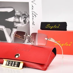 American Luxury Brand Women's Sunglasses Outdoor Leisure Beach Men's Sun Shades Leopard Head Ultra Light Frame Sun Glaases UV400