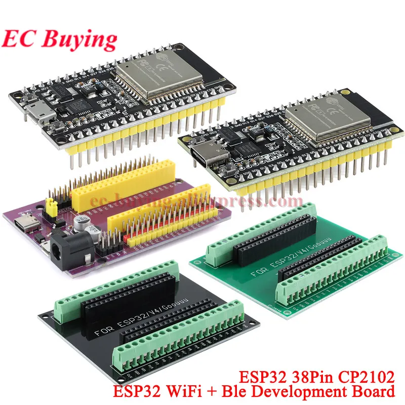ESP32 CP2102 Ble WiFi Wireless Expansion Development Board Module 38Pin MICRO TYPE-C USB Wi-Fi Bluetooth-compat Dual Core IoT