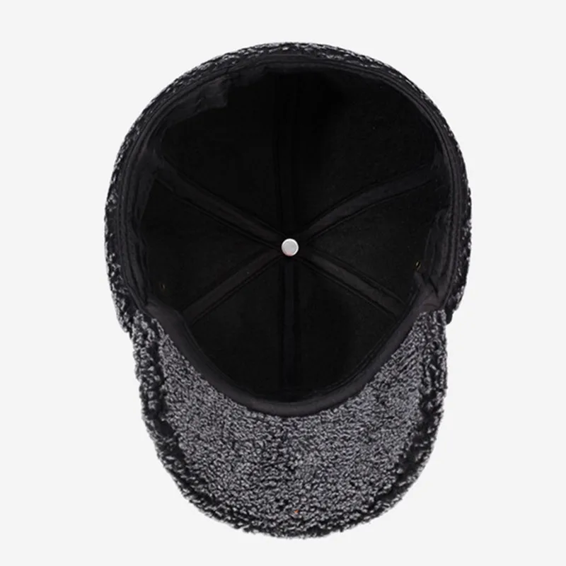 جديد الشتاء أفخم سميكة الدافئة Bomber القبعات للرجال يندبروف Coldproof غطاء للأذنين قبعات الدراجات ركوب قبعة أبي القطن قبعة