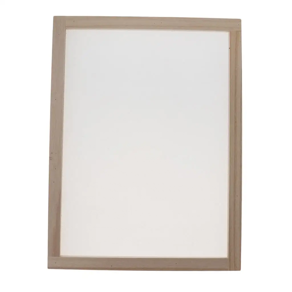 Wooden Paper Making Screen Frame Handmade Crafting Tool for Kids DIY Papercraft Activities and Learning