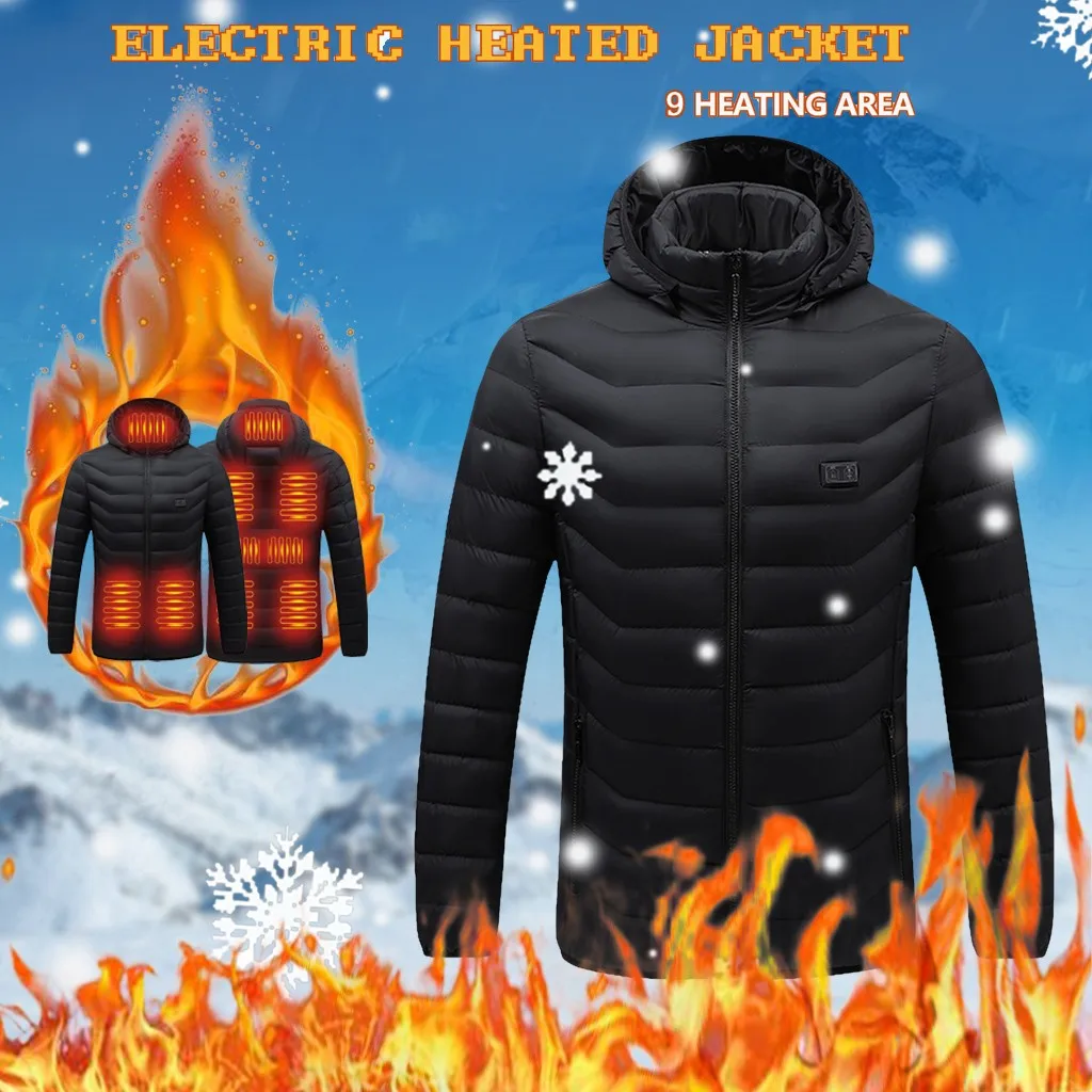 Heated Jackets For Women 9 Heating Areas Winter Warm Outdoor Ski Coat Stiles Jacket Womens Clothes Winter Down Jackets for Women