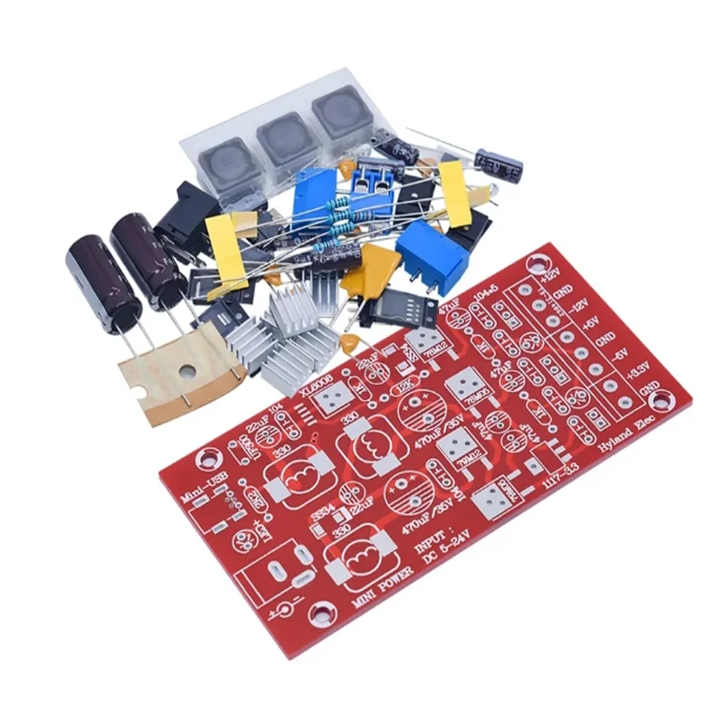 5-24V to +12V,-12V +5V -5V +3.3V DIY Power Supply Module USB Boost Single Turn Dual Linear Regulator Multiple Output Power Kit