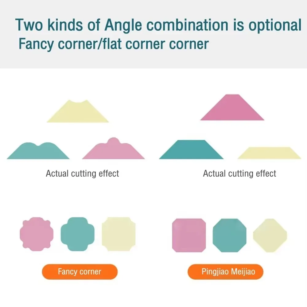 Handmade Crafts 3 in 1 Mini Corner Rounder Border Punches DIY Photo Cutter Portable R4/R7/R10mm Corner Trimmer Embosser Card