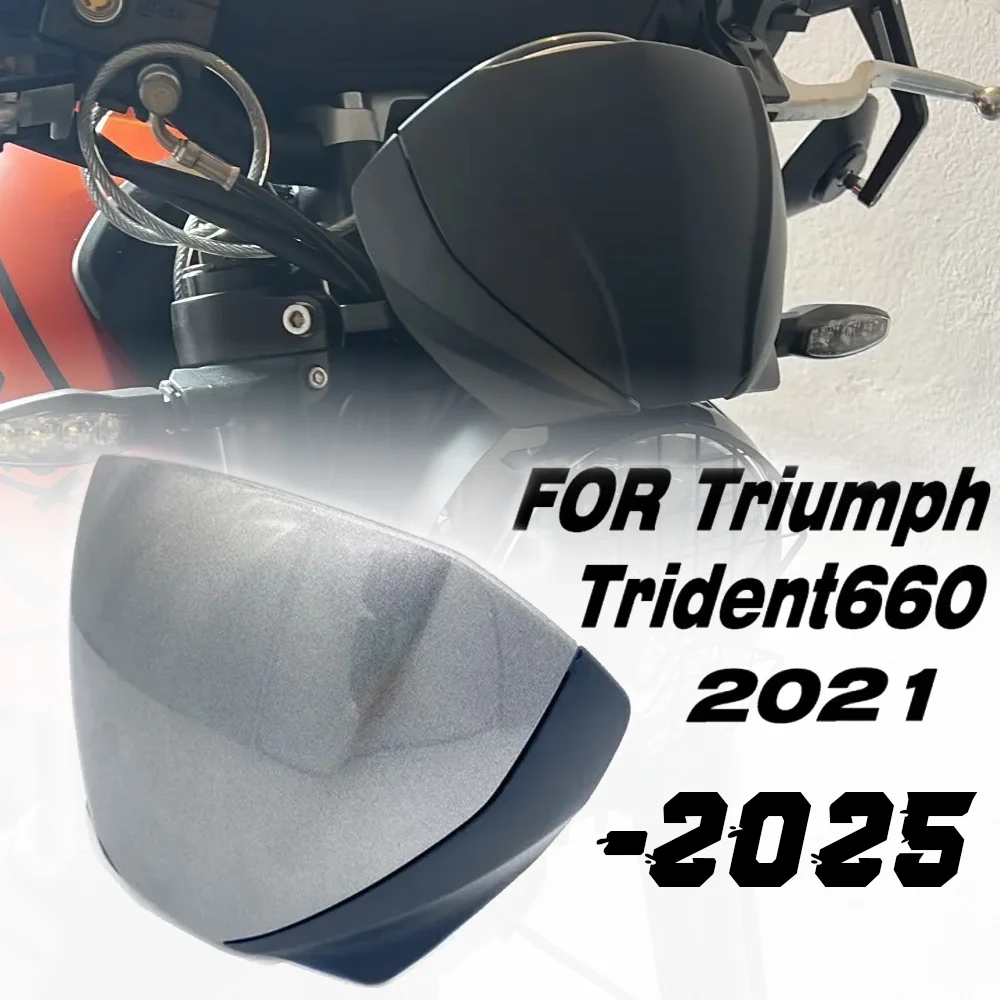 

For TRIDENT 660 For Trident 660 2021-2025 Flyscreen Motorcycle Front Screen Lens Windshield Fairing Windscreen Deflector