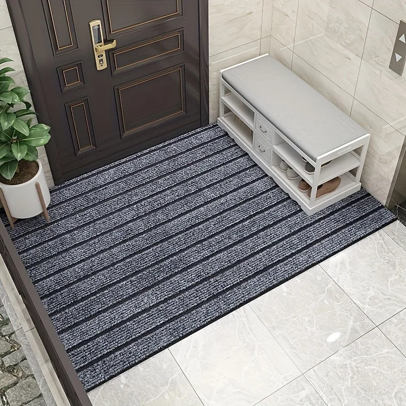 Alfombra antideslizante absorbente de agua para el hogar, alfombras de cocina, alfombrilla para pies para pasillo, alfombra de suelo a rayas, alfombra de entrada para casa
