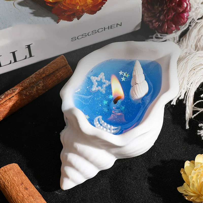 Ozean Wind Muschel Aromatherapie Kerze handgemachte Gelee Kerze kreative Geschenk Atmosphäre Ornament