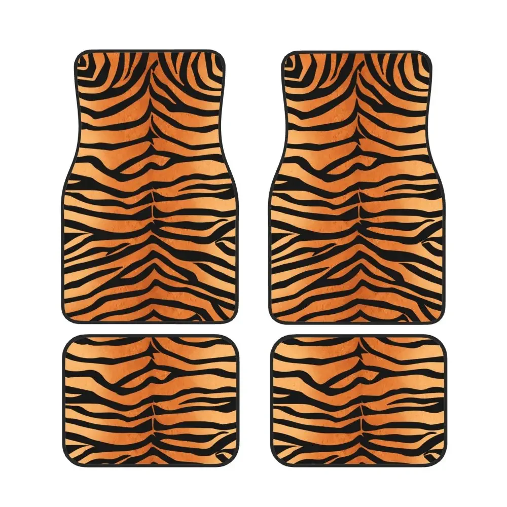 Tiger Coco Gold Beautiful 4PCS Car Floor Mats General Motors SUV Anti Slip and Anti Fouling Protection Mats Waterproof Mats