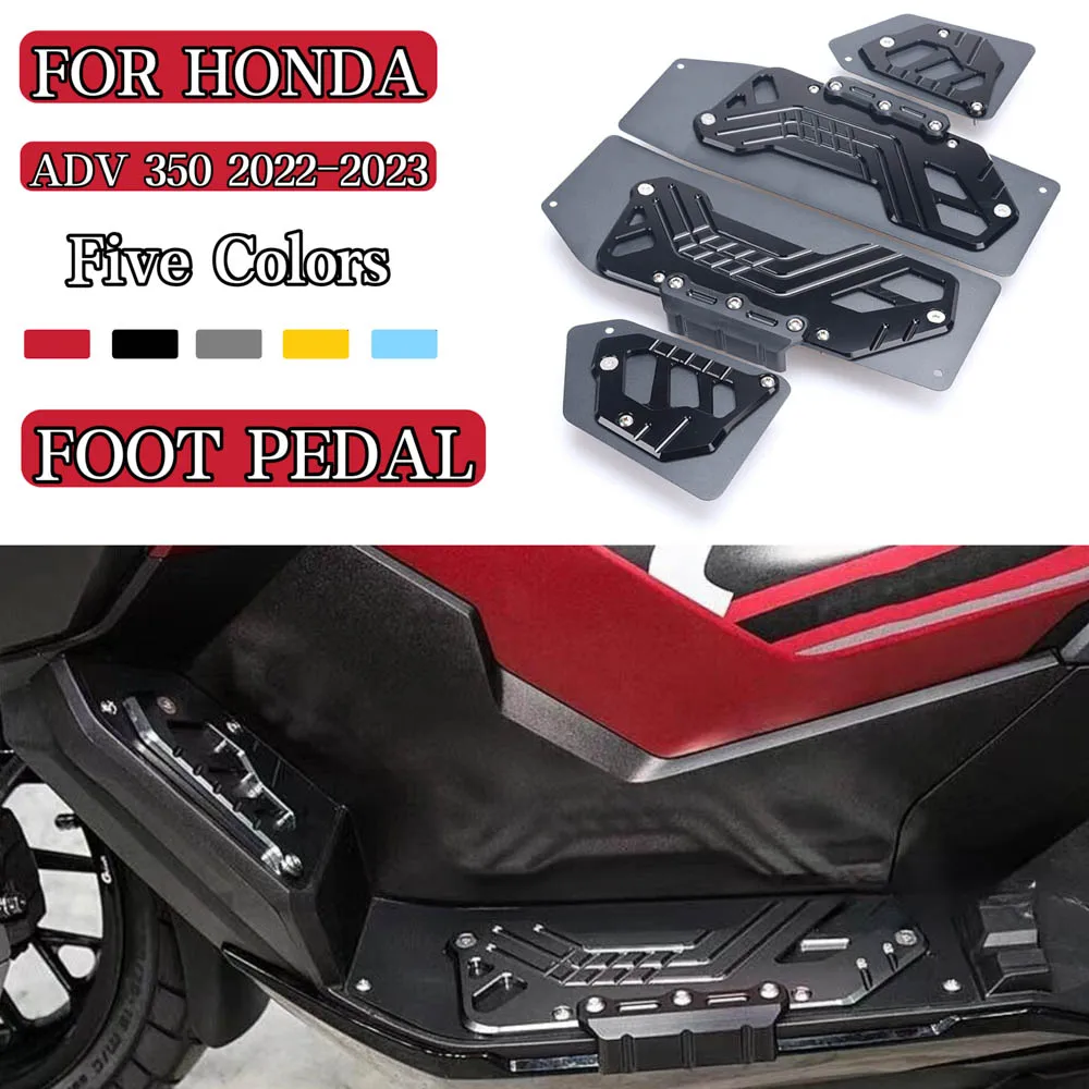 

New ADV350 2022 2023 Motorcycle Accessories Footrest Foot Pegs Pedal Footboard Plate Guard For HONDA ADV 350 ADV-350 adv350