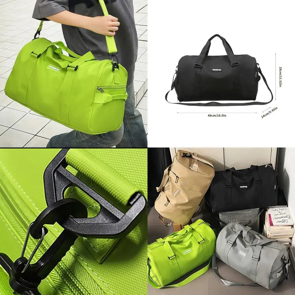 

Sports Gym Bag for Women Girls Travel Duffle Bag Lightweight Carrys on Weekender Bag Water Resistant Overnight Bag