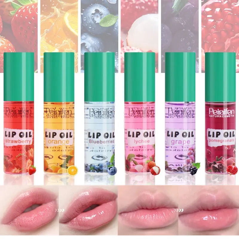 6pcs Water Gloss Lip Oil, Powerful Moisturizing, Nourishes Lips, Refreshing and Non Sticky, the Best Gift for Girls