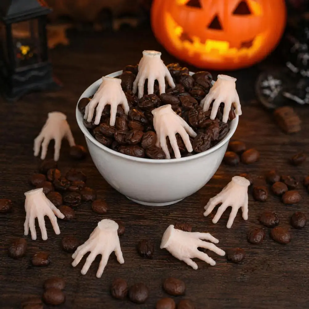 Halloween Table Decorations Halloween Theme Party Decor Halloween Mini Crawling Hand Ornaments Realistic Palm Decor Props Spooky