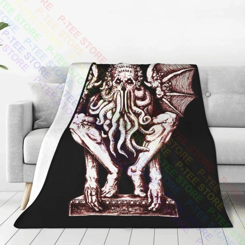 Baphomet Cthulhu Blanket Shaggy Comfort Lightweight Faux Fur Mink Family Expenses