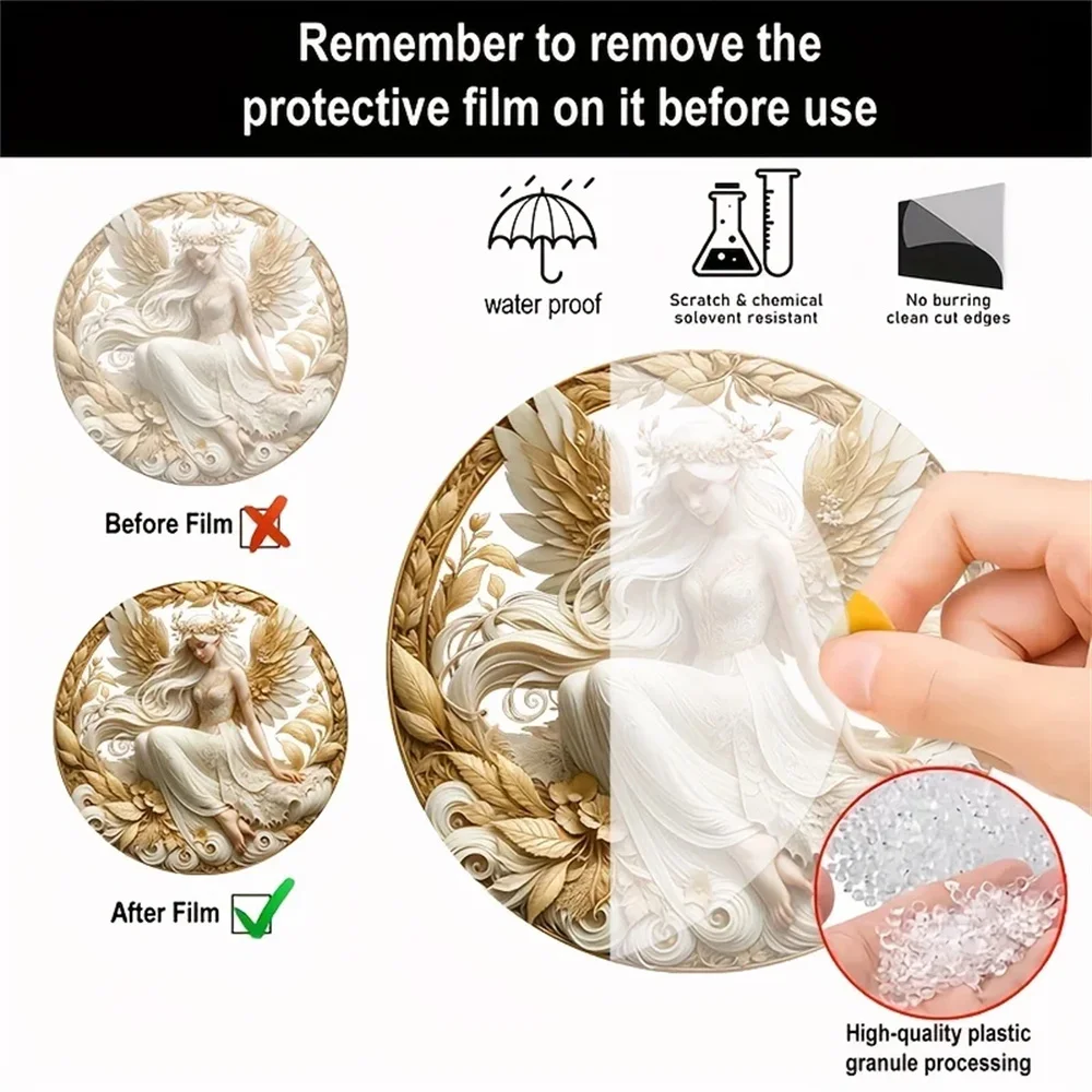 عرض باب النافذة الماسك من الأكريليك الساحر Elf Fairy، ديكور الصيف الموسمي - للمنزل، البار، لديكور عيد الميلاد اليومي