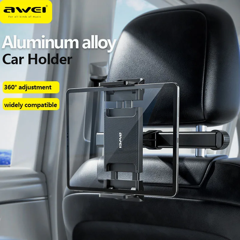 

Awei X40 360° Rotation Car Phone Holder Telescopic Tablet Holder Stand Backseat Car Mounting Bracket For Phone Tablet Support