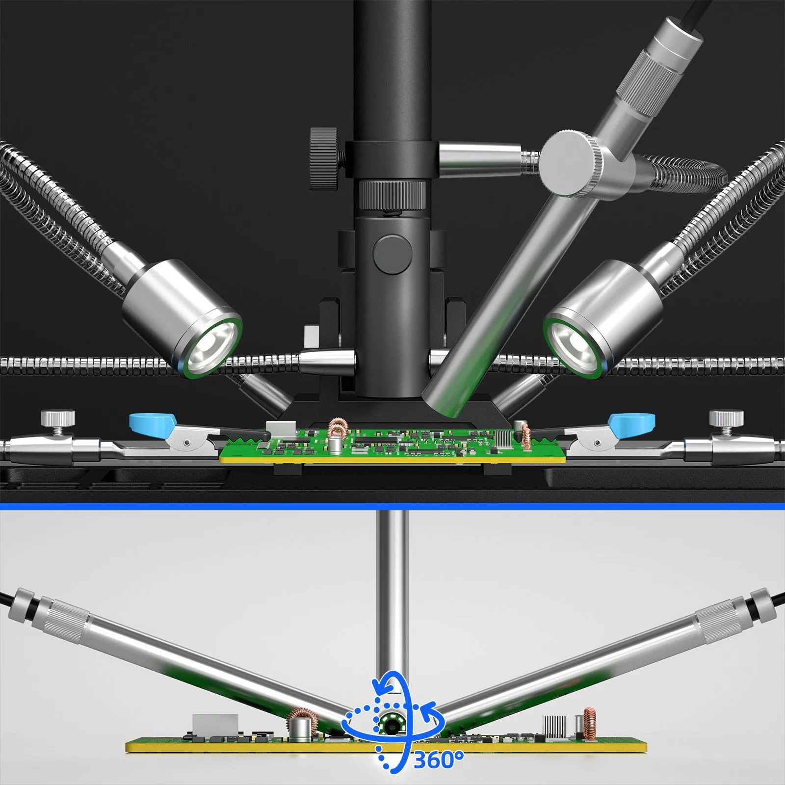 Maxgeek Andonstar AD409-MAX-ES WiFi Microscope High Quality Digital Microscope with Endoscope for PCB Repair and Maintenance