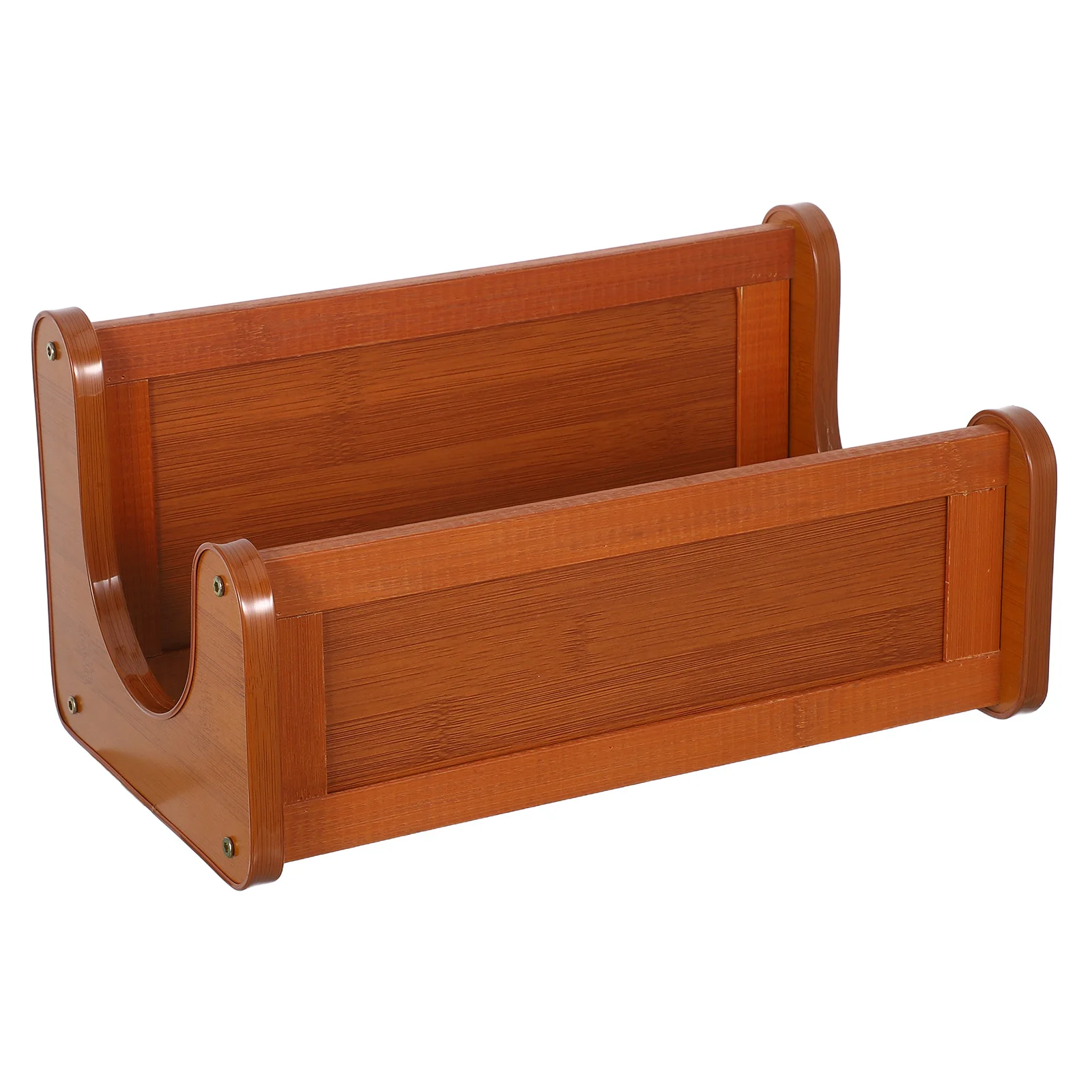 

Multilayer Desktop Storage Space-Saving Organizer Shelf For Office Kitchen Bookshelf Stationery Holder Light Brown