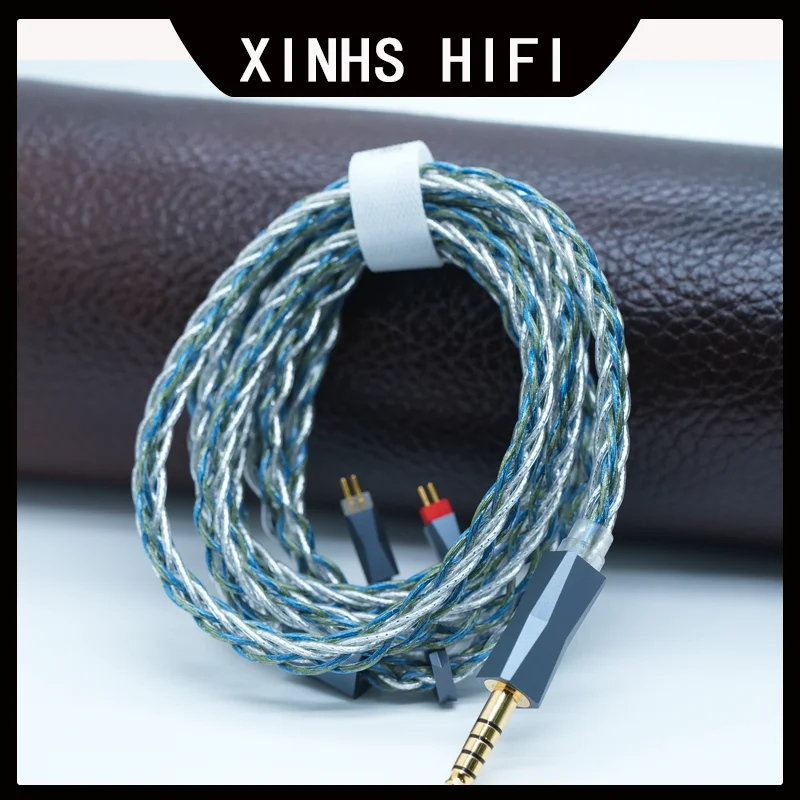 XINHS HIFI T10 8-ядерный паладиевый посеребренный медный нефритово-зеленый кабель для обновления наушников - сигнал высокой чистоты с 4,4 мм, 3,5 мм XINHS HIFI T10 8-ядерный паладиевый посеребренный медный нефритово-зеленый кабель для обновления наушников - сигнал высокой чистоты с 4,4 мм, 3,5 мм
