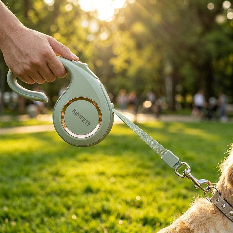 

Pawbient Retractable Dog Leash 3M Automatic Anti-Shock Tangle-Free 360° One-Click Lock Durable Lightweight Small Medium Dogs Cat