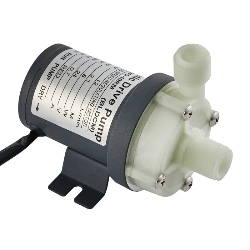 WS-6 Series Brushless Magnetic Drive Pump PVDF 12V/24V High Temp Corrosion Resistant Circulation Pump Acid Alkali Chemical Pump
