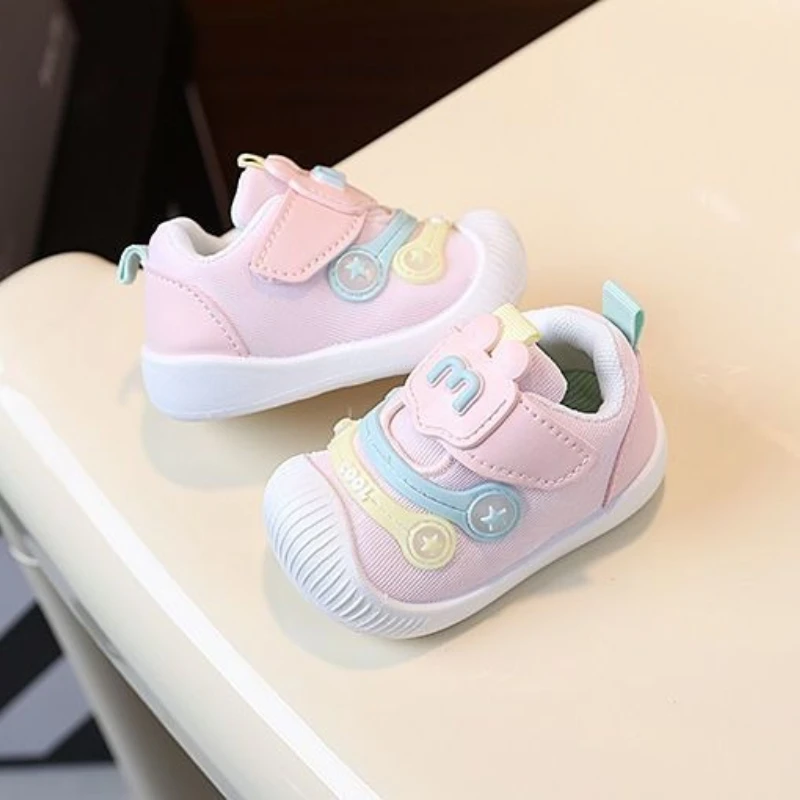 New Kids' Non Slip Soft Sole Baby Learning Shoes Ultra Light Double Mesh Ventilated Boys Girls Shoes