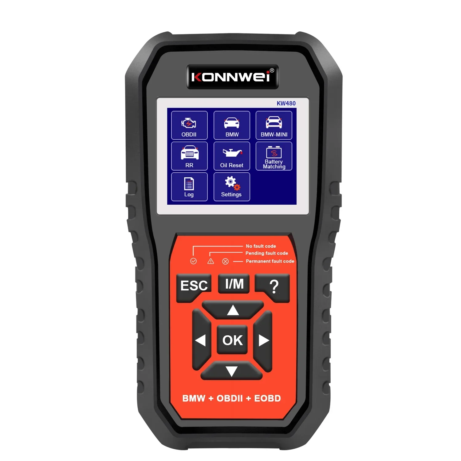 KONNWEI KW480 Obd2 Scanner for BMW Cars  Obd 2 ABS Airbag  SRS Oil  Reset  Full Systems Diagnostic Tool Battery Match E38 E46