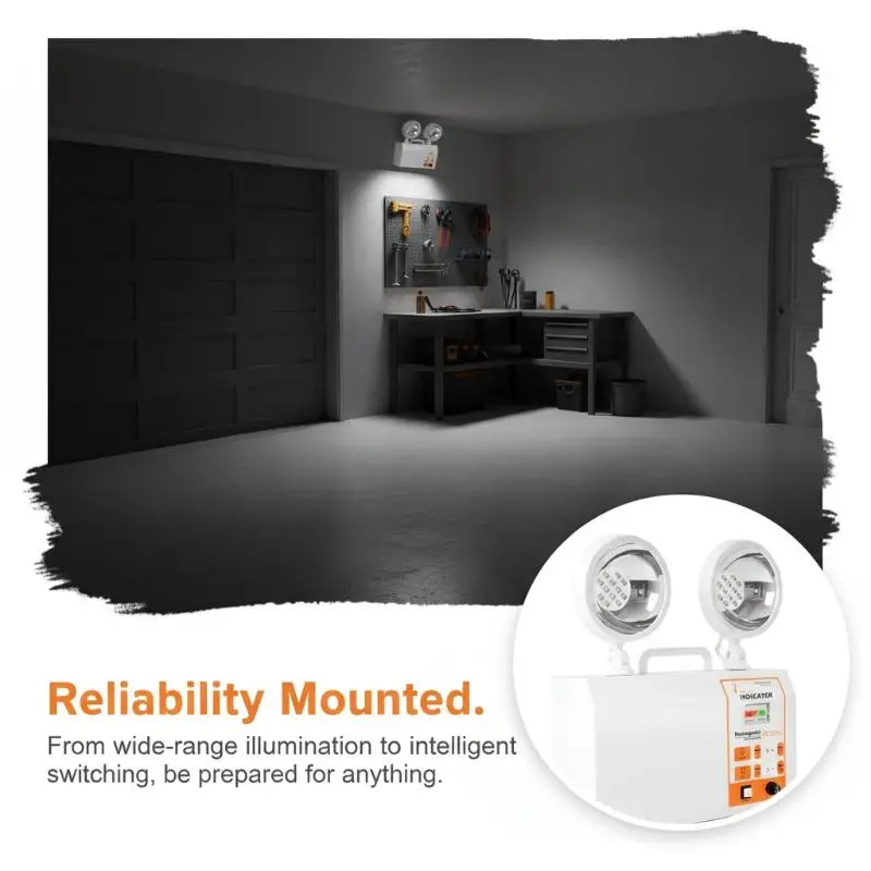 FEL201L Twinhead Rechargeable Emergency Lamp Shockproof for Typhoon Blackout Home Balcony Outdoor Fishing