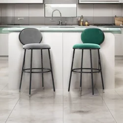 Silla de Bar para el hogar, taburetes de mostrador de cocina, muebles de cafetería, manicura, diseño moderno, sillas de diseñador, altura alta de desayuno, maquillaje de lujo