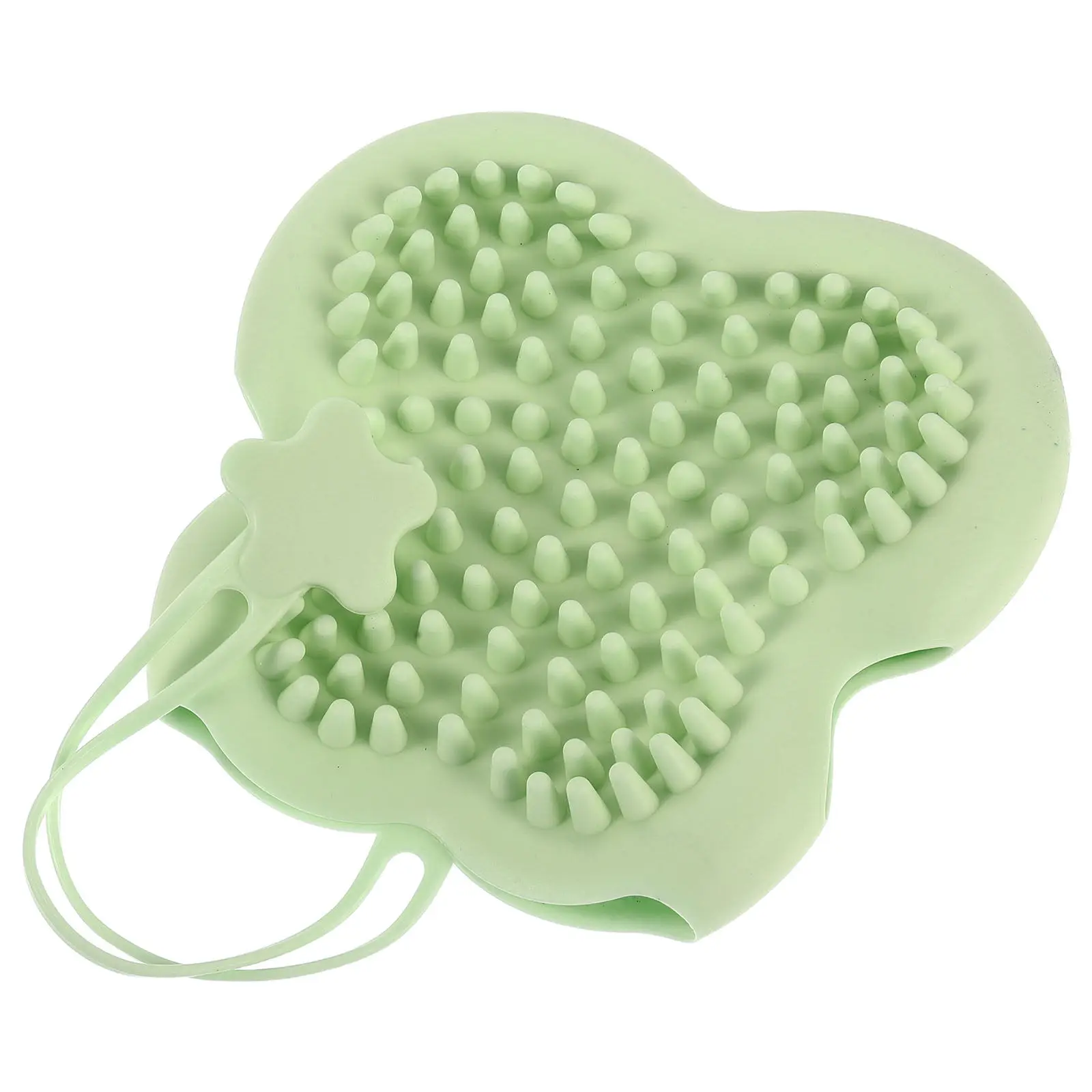 Pet Grooming Glove Silicone Bath Brush for Small Dogs Cats Hair Remover Soft Massage Comb Bathing Shedding Cleaning Green