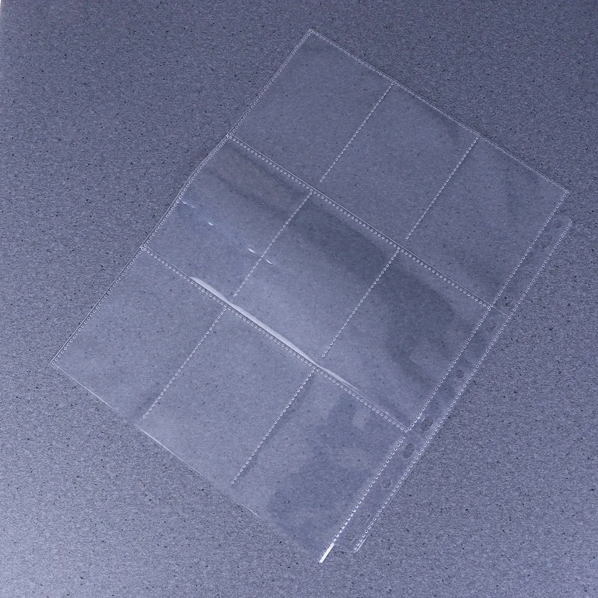 

10Pcs 9 Pockets Photo Album Pages Large Capacity Vertical Transparent Inserts for Picture Storage Cards Tickets Collector