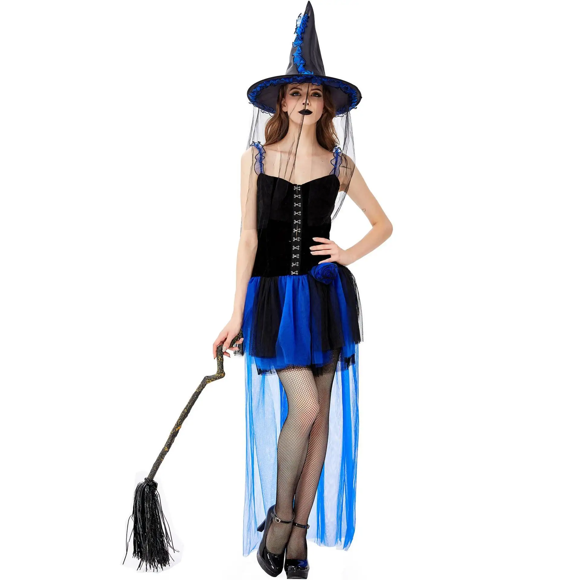 

Сексуальный костюм ведьмы с капюшоном дьявола, женская одежда на Хэллоуин, наряд ведьмы, женское модное платье для чугуаров