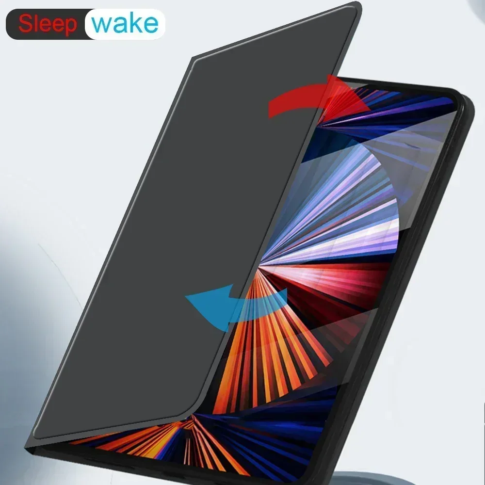 حافظة تنبيه ذكية للنوم لأيباد ، غطاء حماية قماش صديق للجلد ، حامل قابل للتعديل ، أيباد ، من الجيل السادس ، A1893 ، A1954