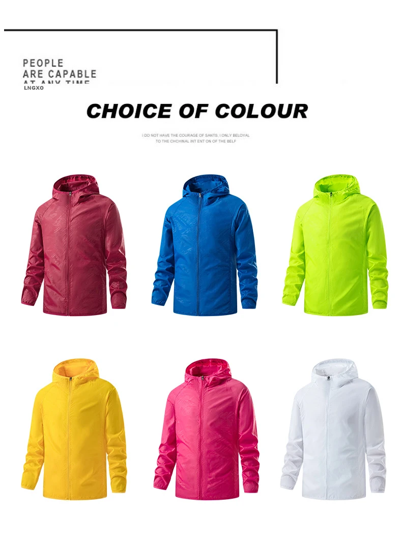 JNLN Men Women Hiking Jackets Waterproof Sun Protective Windbreaker Unisex Camping Climbing Outdoor Rain Coat Portable Clothes 21 S7088bae10c8043639515303e25399178U