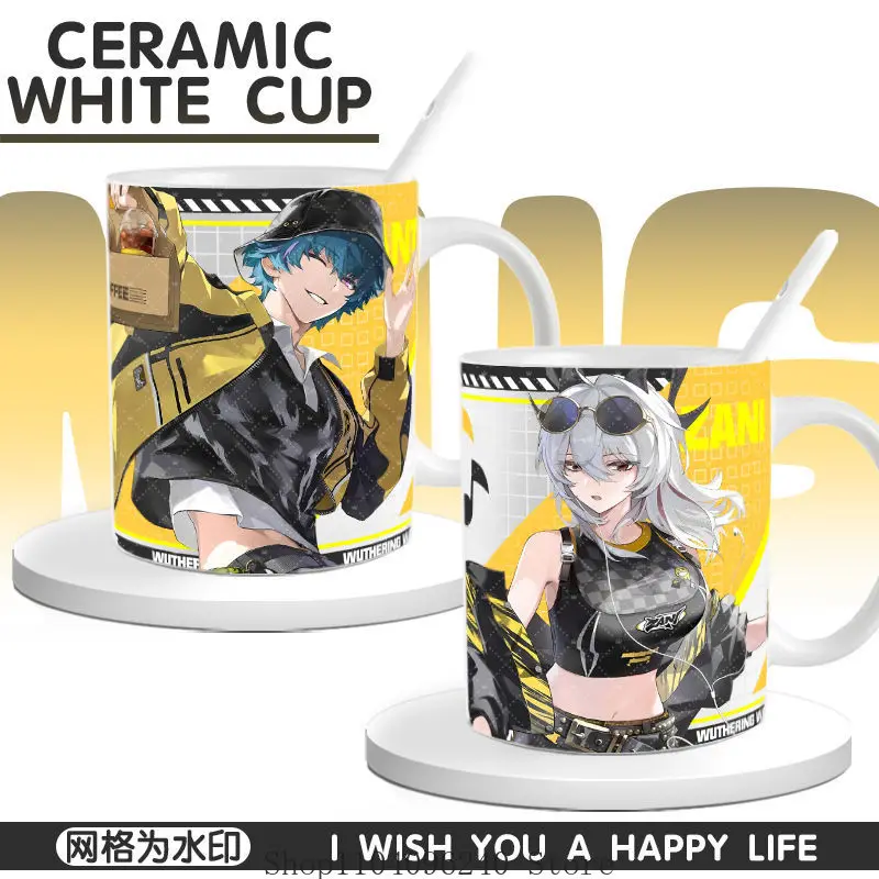 

Game Wuthering Waves Zani Brant Cosplay Anime Cartoon Coffee Mug Cup Cosplay Water Cup Cute Student Gift