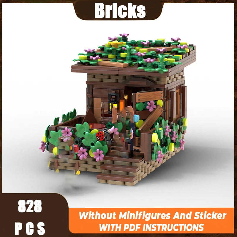 منتج جديد رائع MOC بنة نموذج الغابات منزل خشبي التكنولوجيا وحدات لعبة الأطفال لتقوم بها بنفسك مجموعة التجميع