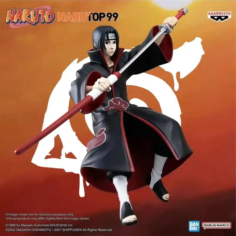

In Stock Bandai Original Naruto Uchiha Itachi Anime Figures Action Model Cartoon Dolls Desktop Toys Pvc Ornaments Festival Gifts