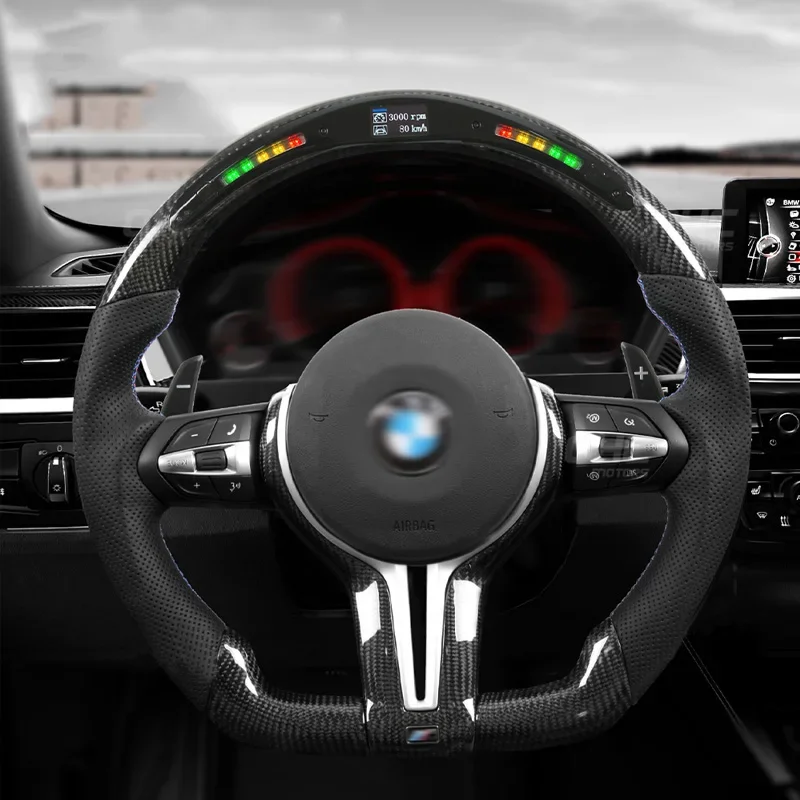 KANOR Hot Selling For BMW M5 5 Series F10 F11 Carbon Fiber Steering Wheel F Series M Sport Steering Wheel