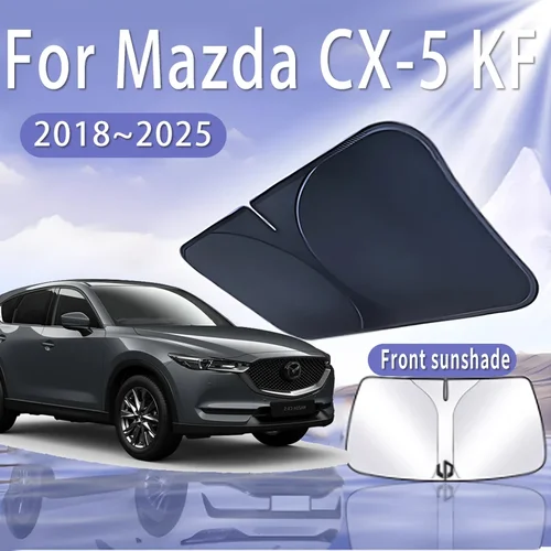 Imagen 1 del producto Parasol plegable para coche Mazda CX-5 KF 2018 ~ 2025 2020 2022, parasol para parabrisas delantero, aislamiento térmico, accesorios para automóviles de verano