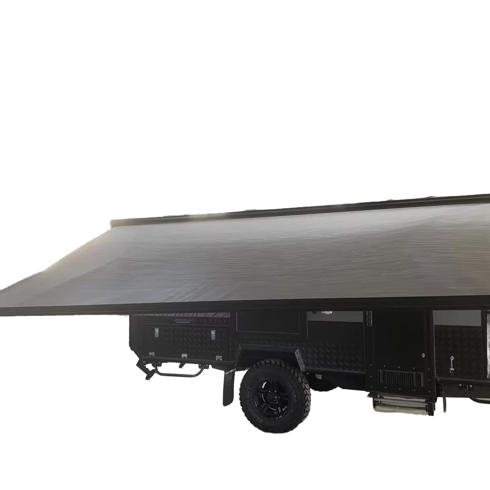 

Electric Truck Camper Van Retractable Awning for Motorhome Bus RV Parts Accessories Crank Aluminum Profile for Camping Caravans
