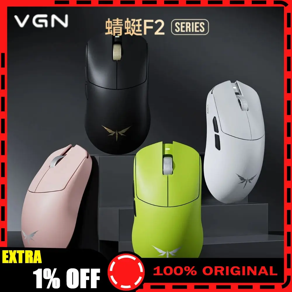 

Vgn Dragonfly F2 Ultra+ F2 Promax 8000hz Wireless Mouse Paw3395/3950 Overclocked 36k/42k Dpi 8000hz Wired For Fps Gaming Mouse