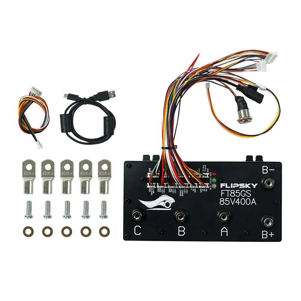 Flipsky FT85GS Esc 85v 400a mit Aluminiumgehäuse ohne VTC für E-Folie Kampfroboter Surfbrett Agv Roboter