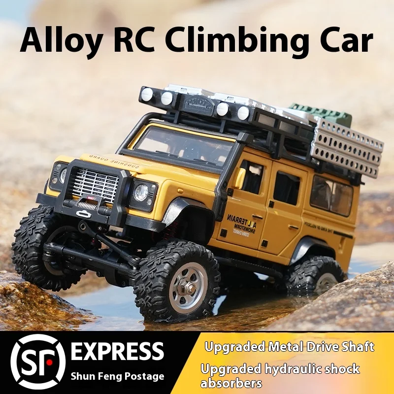 Professional RC remote control climbing car Land Rover Defender alloy model car children's toy