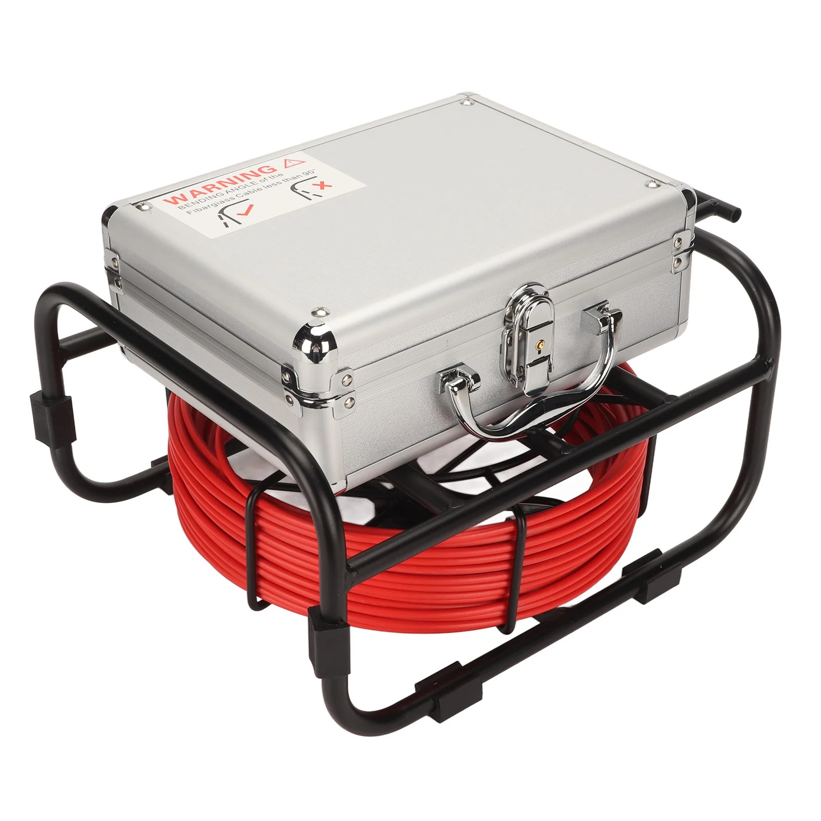 Pipe Endoscope Camera AHD 720P 8 Adjustable LED Light 9in LCD Display Sewer Camera 17mm Dia Sewer Camera Pipe Inspection Camera