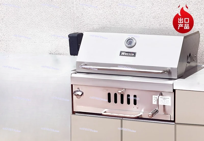 

Built-in grill, outdoor charcoal grill for household use