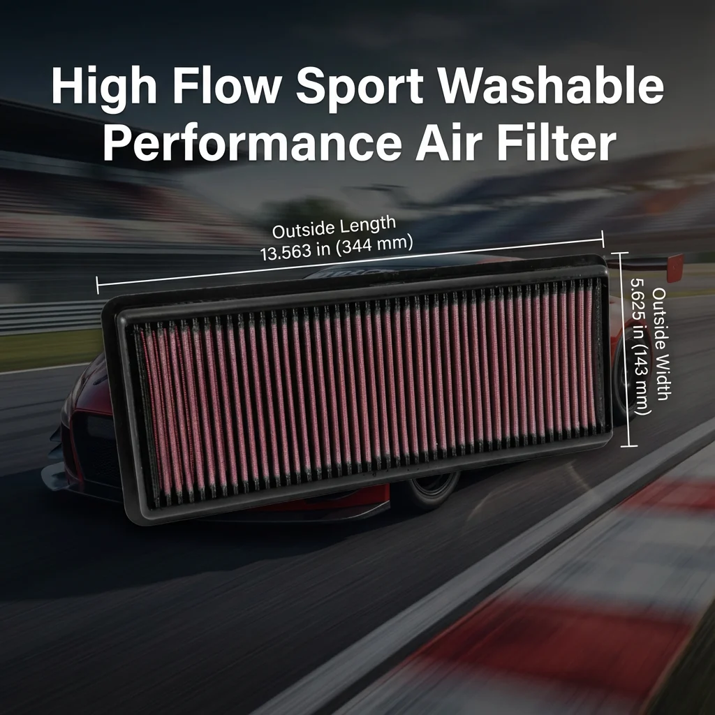 High Flow Sport Washable Air Filter For Mazda MX-5 Miata Roadster Fiat 124 Spider Abarth 1.4 1.5 2.0 2015- 33-5040 6000615556 - view 2