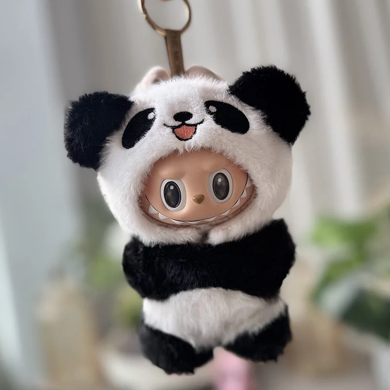 Solo ropa sin muñecas para labubu, conjunto de ropa Panda de primera segunda y tercera generación, ropa de bebé de 17cm, accesorios para muñecas Labubu