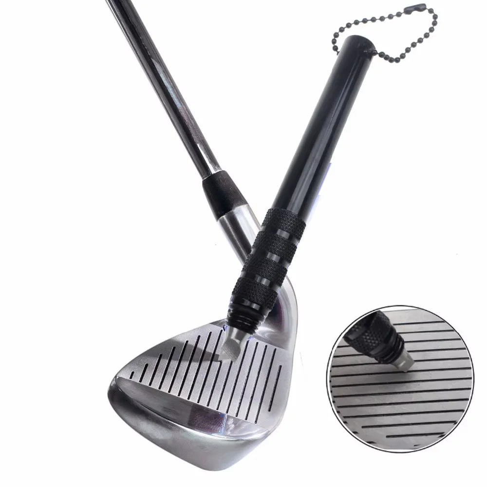 

CRESTGOLF Golf Accessories Iron Wedge Club Groove Sharpener Blade Cleaning Tool Iron Grooves with Key Chain