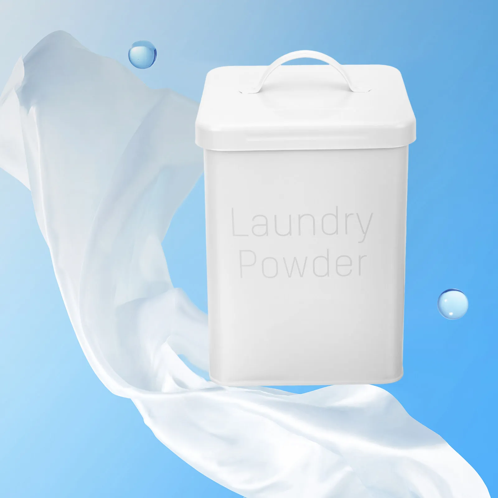 

Набор из 1 контейнера для стирального порошка: прочный металлический органайзер для дома