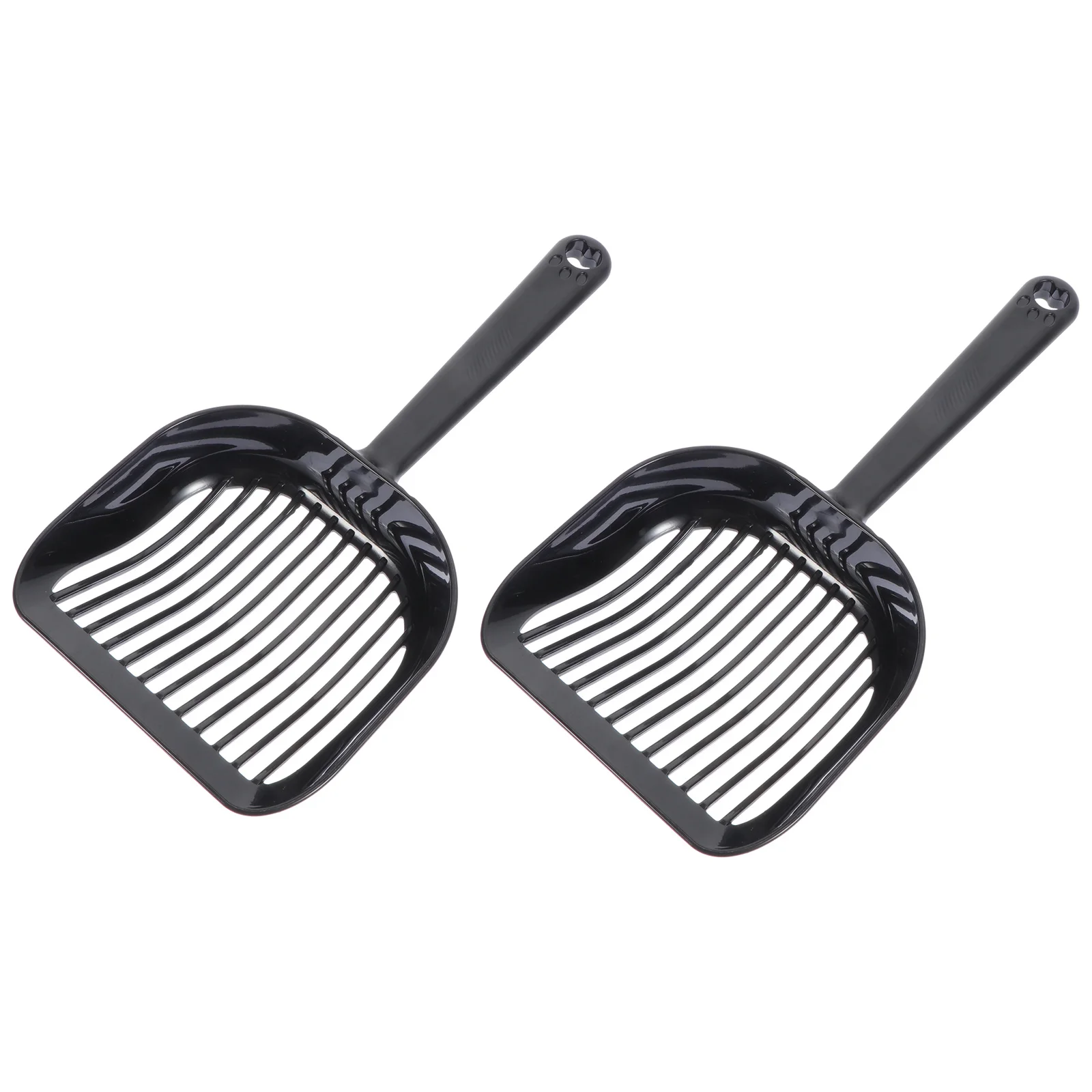 

2pcs Plastic Cat Litter Shovel Fine Mesh Filter Durable Pet Poop Scooper Handheld Cleaning Tool For Cats Kitten Waste Remover