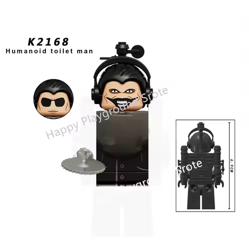New KDL SWAT Skibidi Toilet Man Figures Anime Block Toys TvMan Titan Cameraman Speakerman Bricks Model Toy Birthday Gift - Image 14